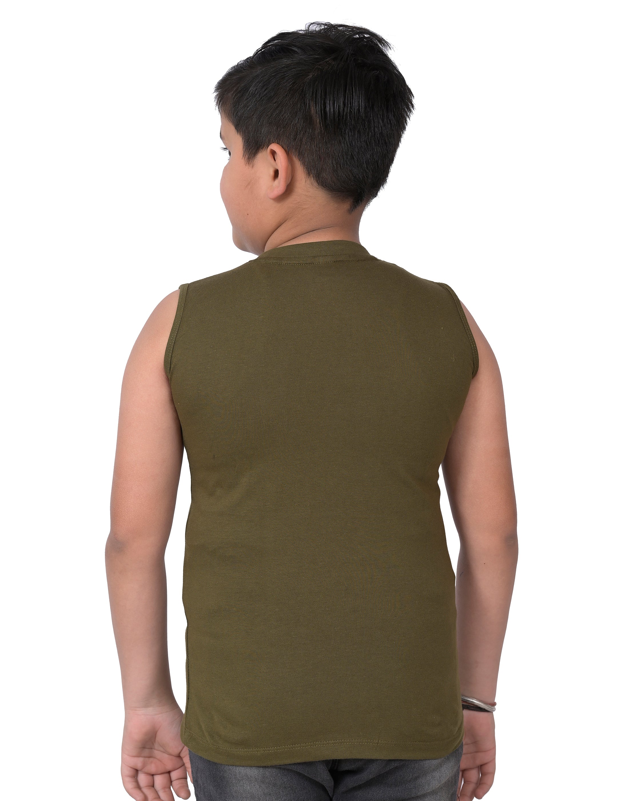 Stylish Sleeveless T-Shirts for Boys - Pack of 3 Funky Designs