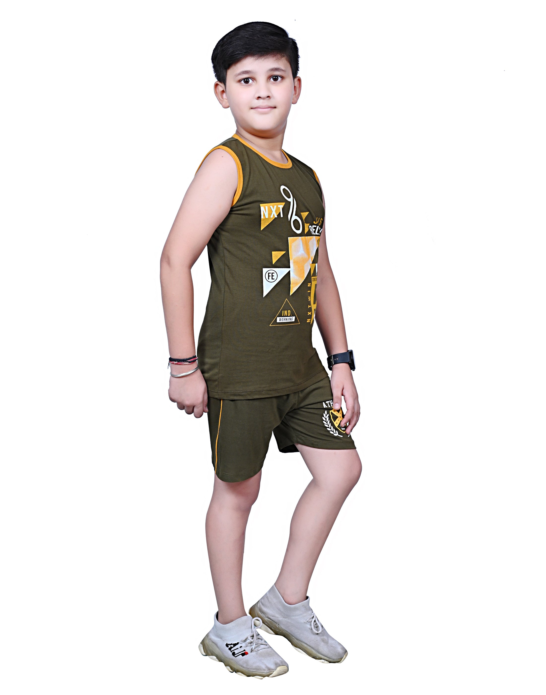 Boys' Sleeveless T-Shirt & Shorts Co-Ord Set – Pack of 2