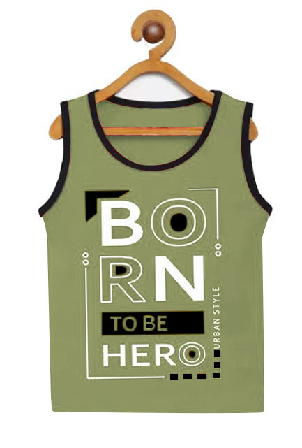 Boys' Sleeveless Printed Vest Set - Pack of 3