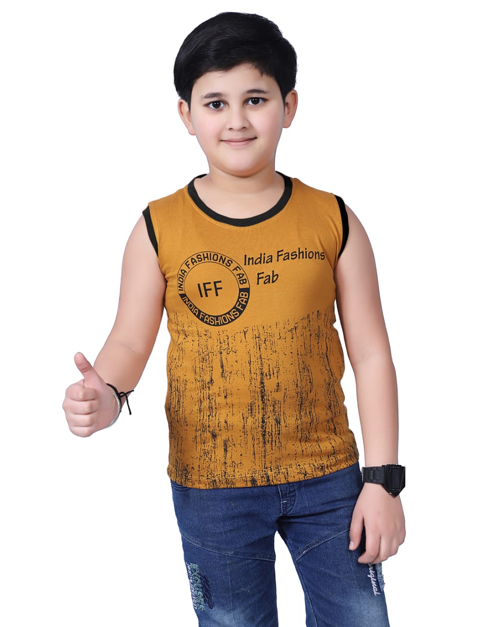 Boys' Sleeveless Grunge Tees - Pack of 3