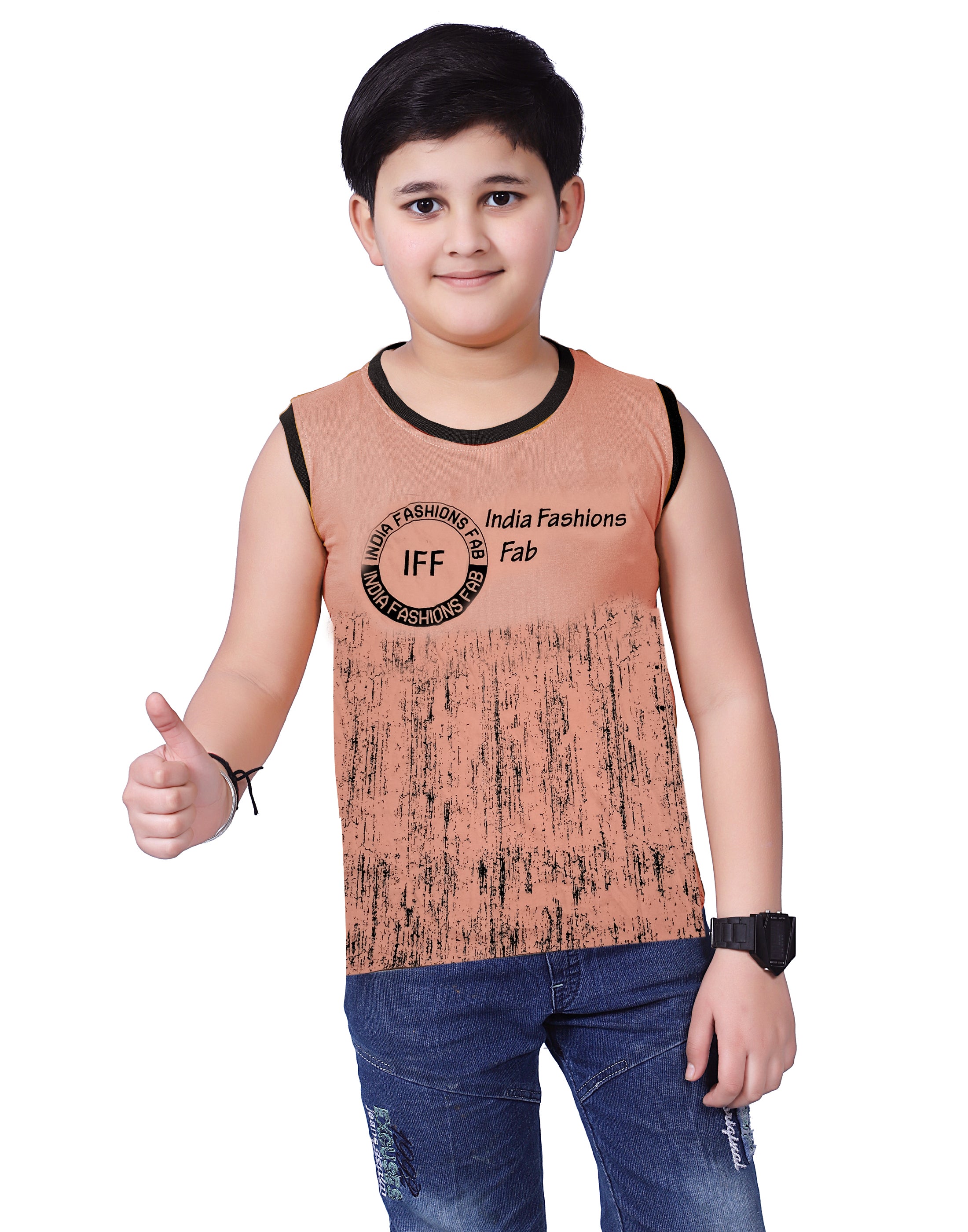 Boys' Sleeveless Grunge Tees - Pack of 3
