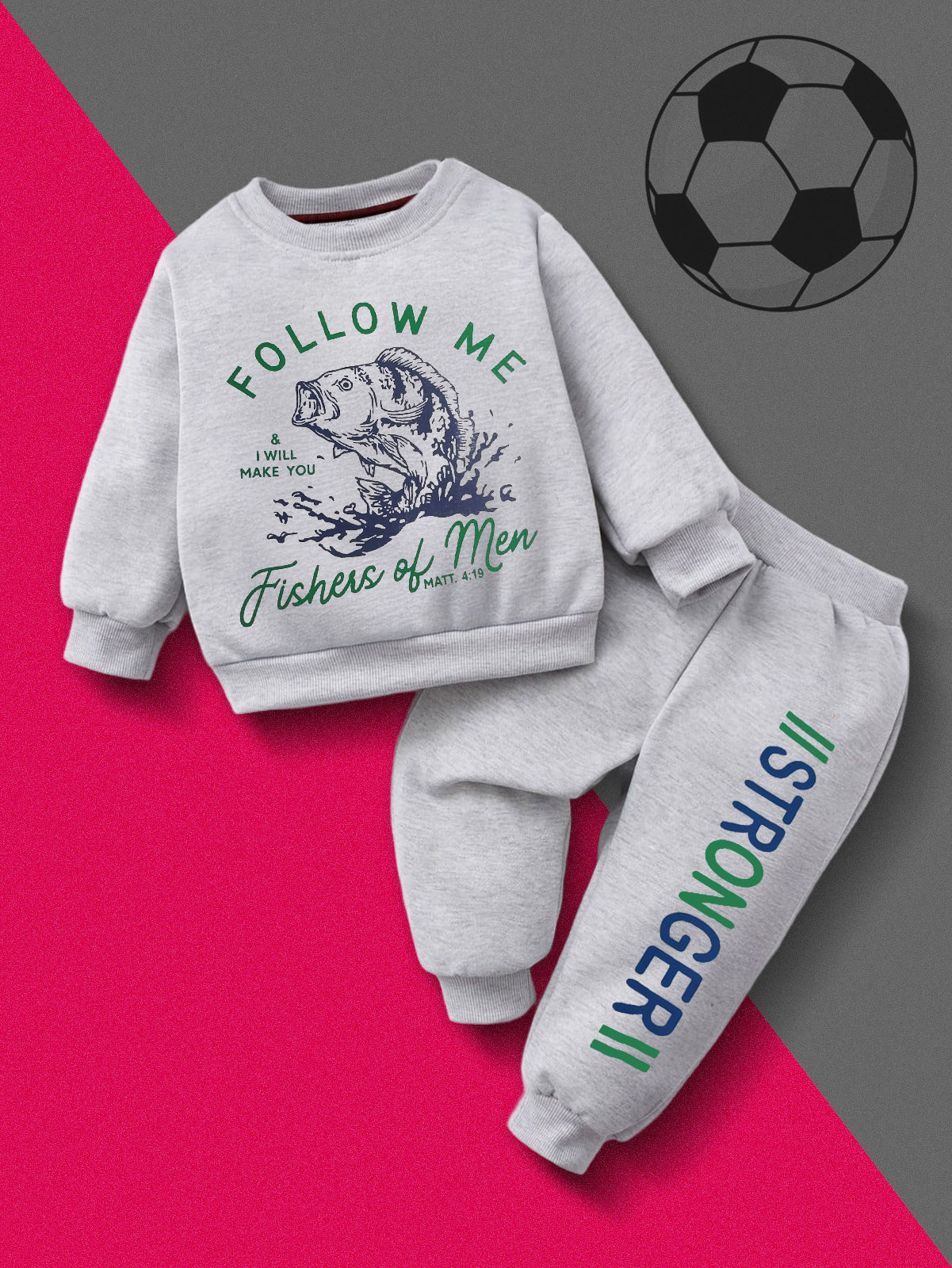 Kids 2-Piece Fleece Sweatshirt with Joggers