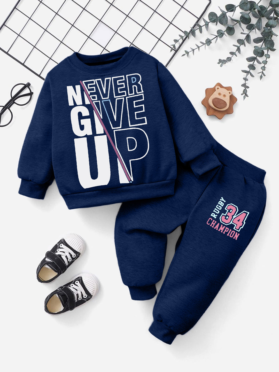 Kids 2-Piece Fleece Sweatshirt with Joggers