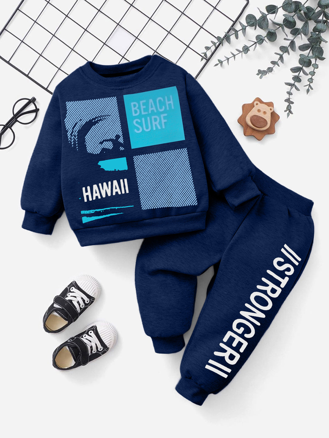 Kids 2-Piece Fleece Sweatshirt with Joggers