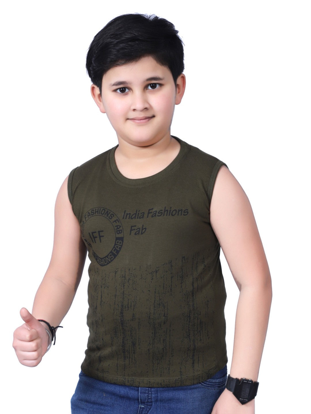 Boys' Sleeveless T-Shirt – Pack of 3