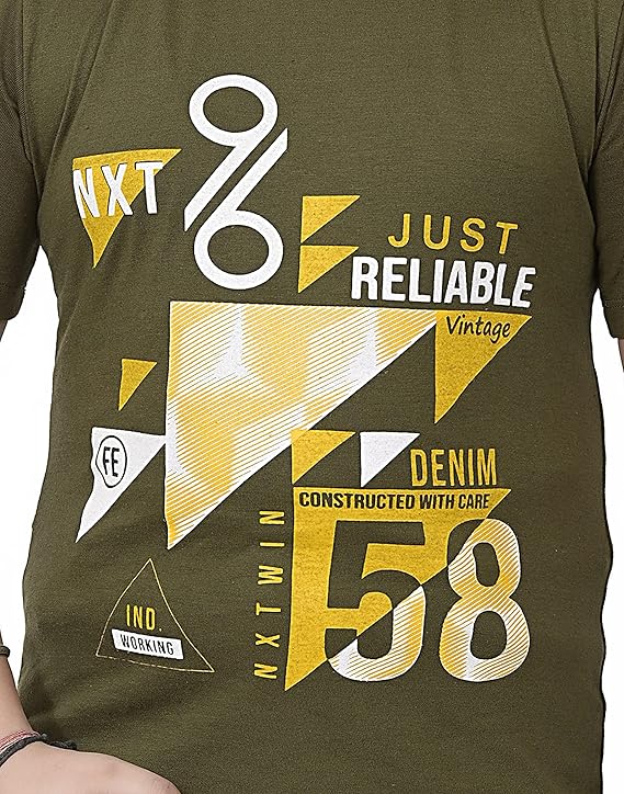 INDIA FASHION FAB Boys' Pure Cotton Printed Star Half Regular Fit T-Shirt (Pack of 3)