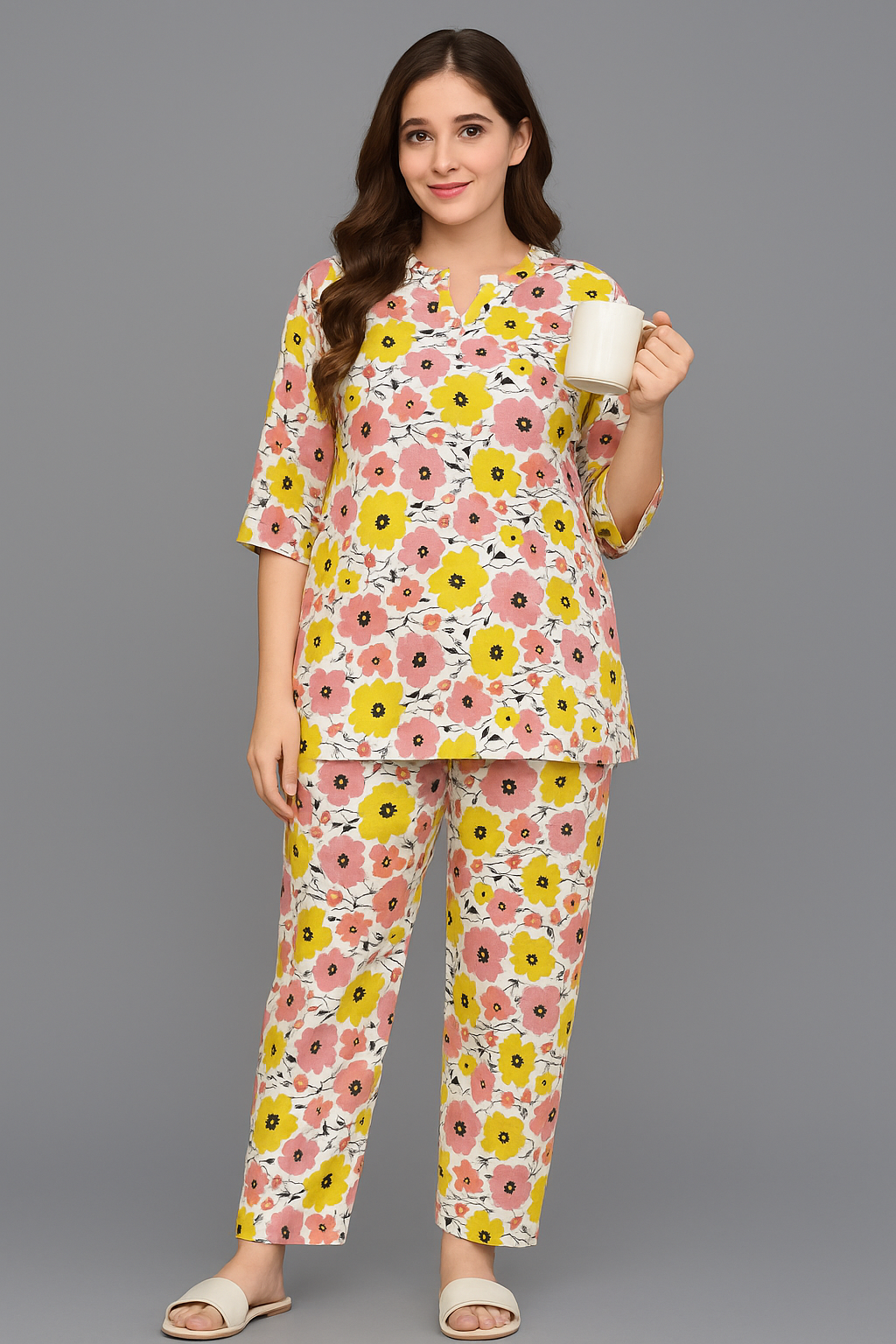 Summer Bloom Floral Nightwear Set
