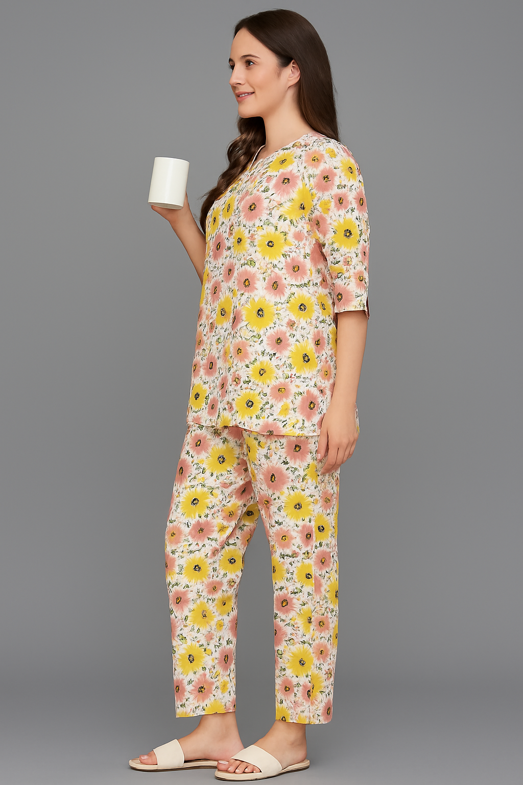 Summer Bloom Floral Nightwear Set