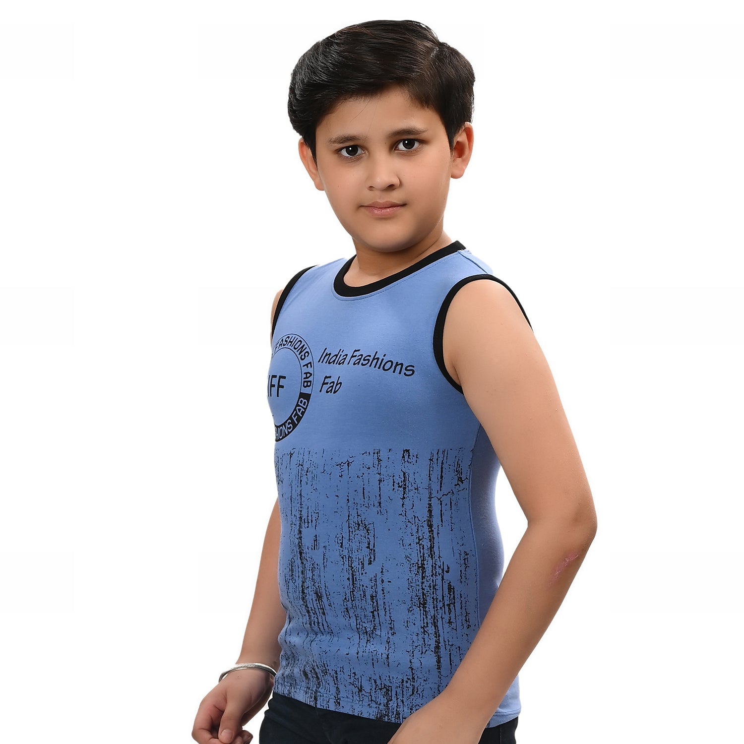 Boys Pack Of 3 Typography Printed Round Neck Cotton T-shirts