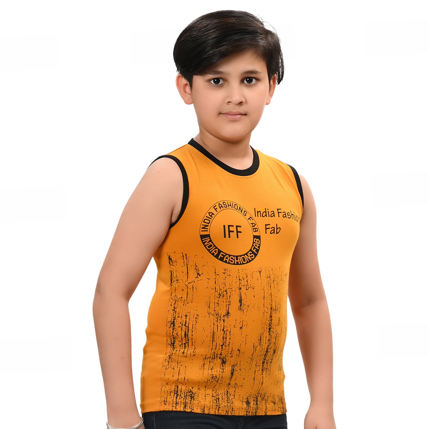 Boys Pack Of 3 Typography Printed Round Neck Cotton T-shirts