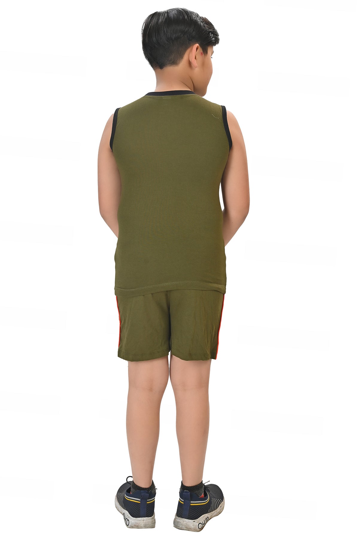 Boys' Printed Sleeveless Co-Ord Set – Pack of 2