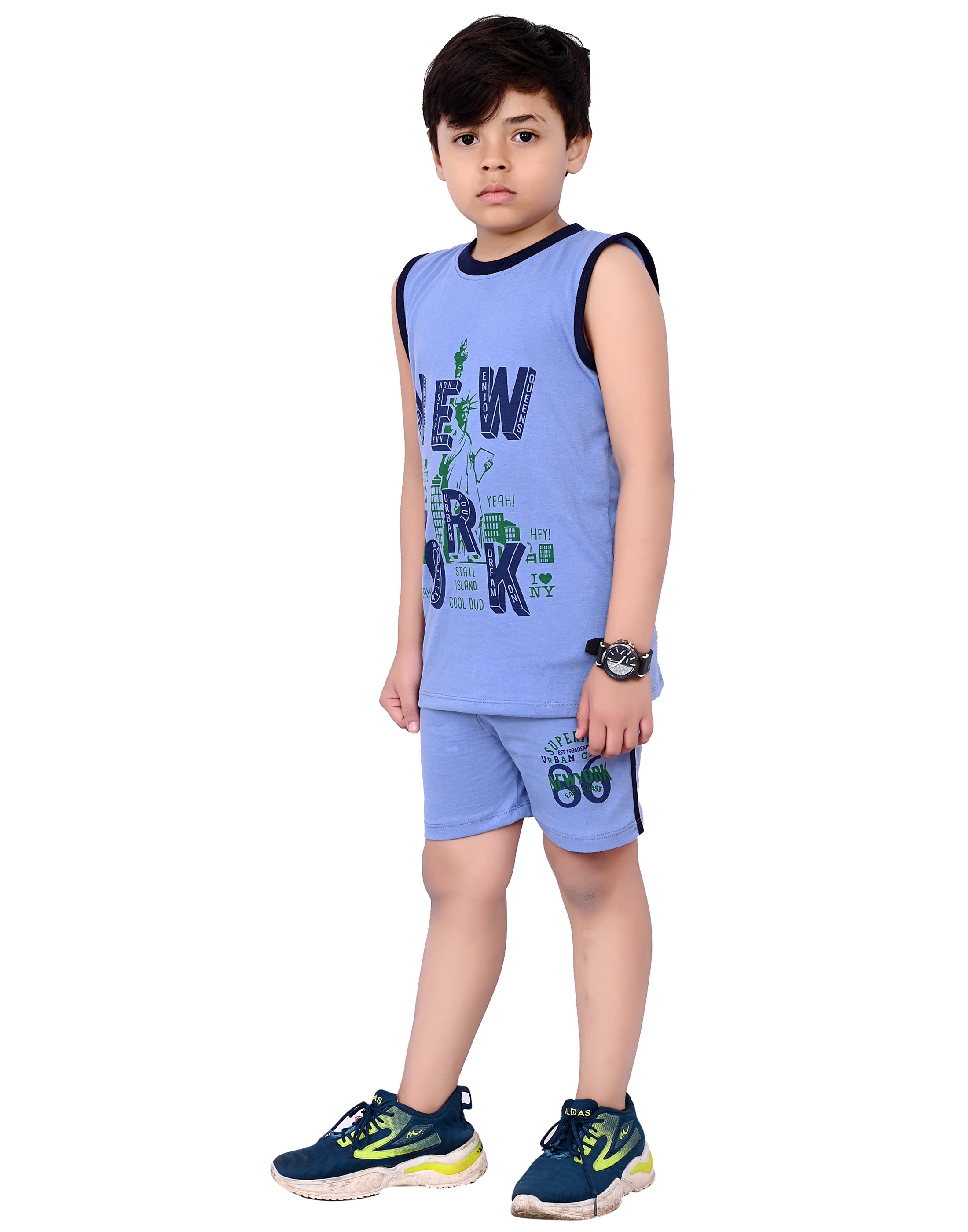 Boys' Summer Cotton Co-Ord Set – Pack of 2