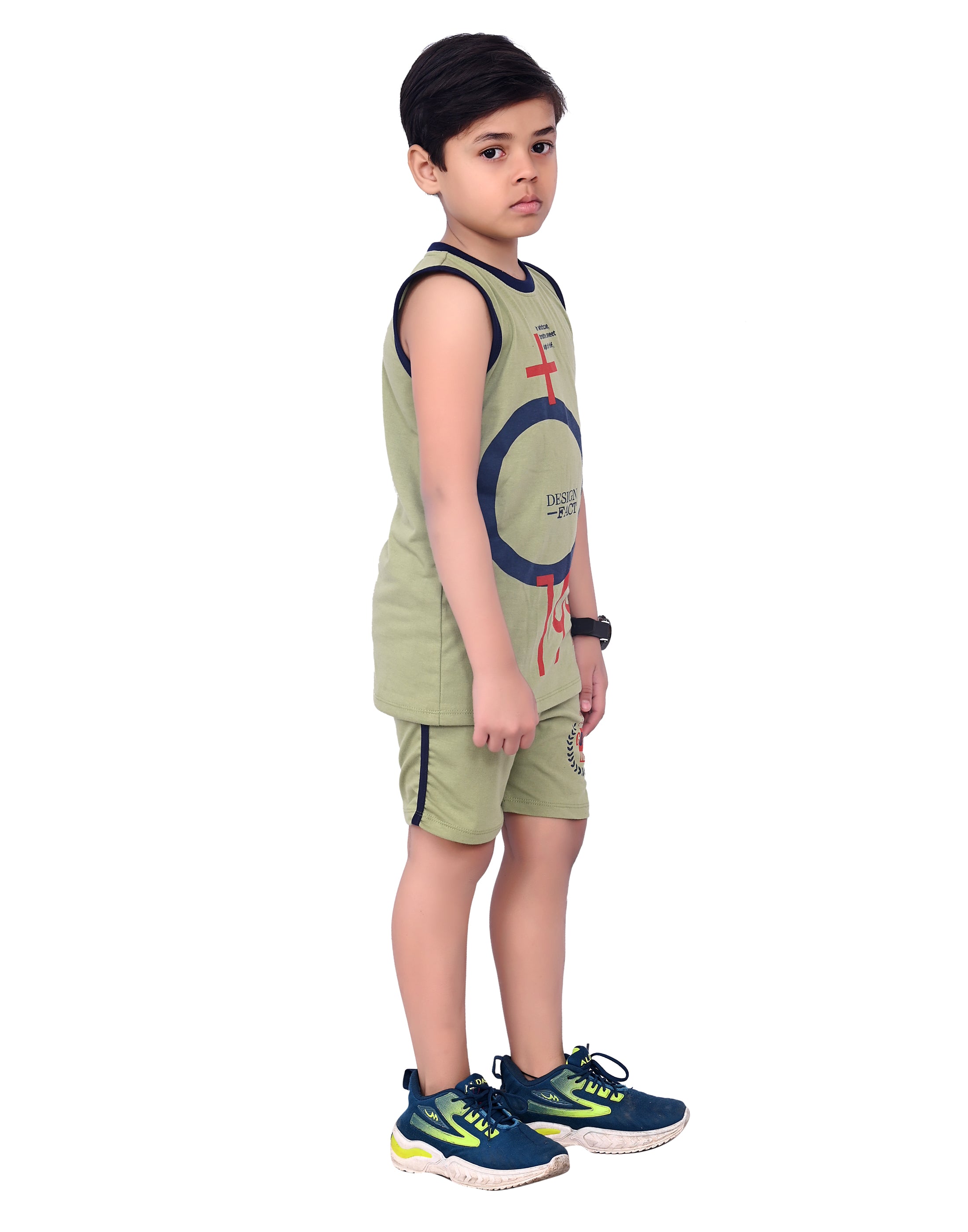 Boys Pack Of 2 Graphic Printed Round Neck Cotton T-shirts