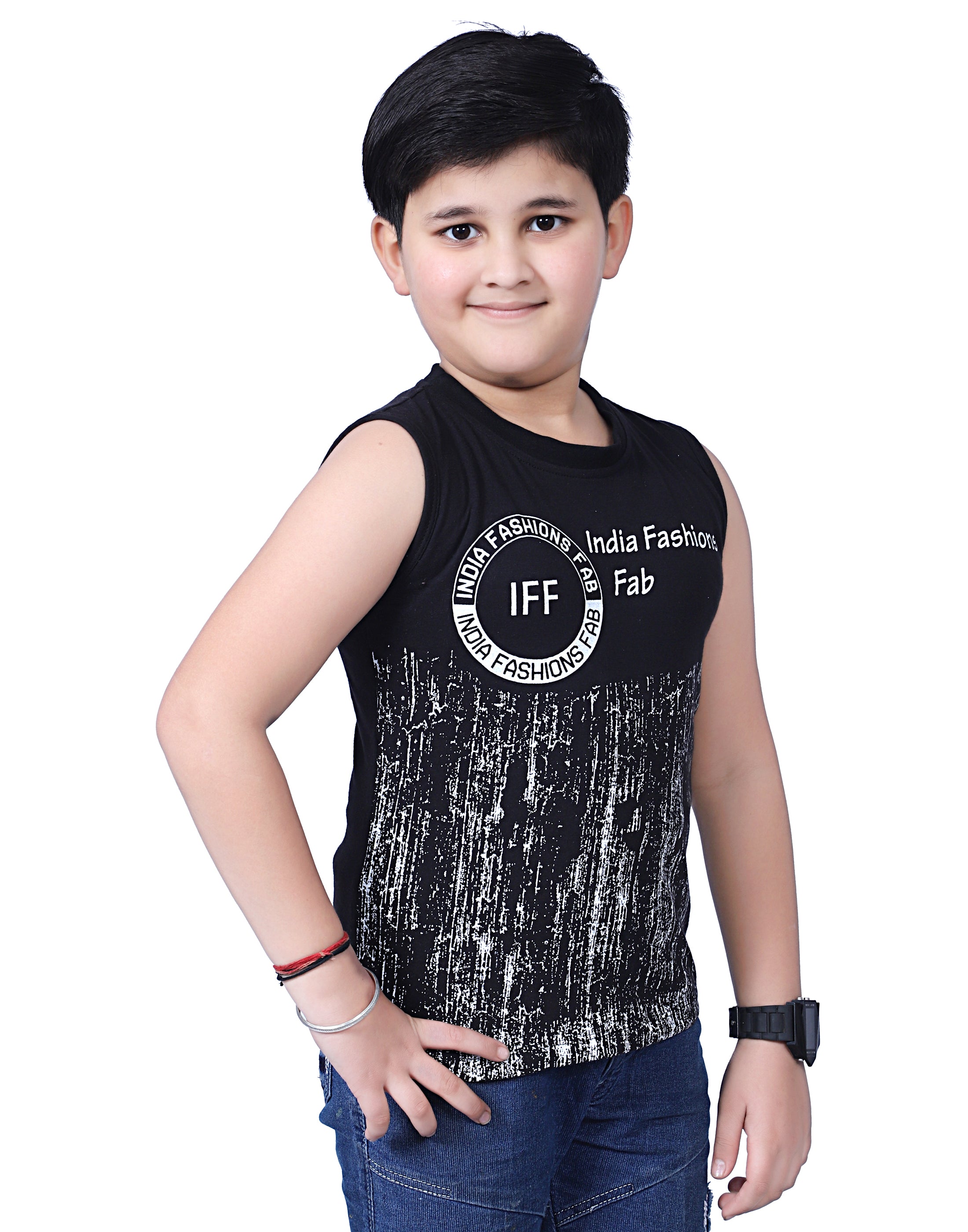 Boys' Sleeveless T-Shirt – Pack of 3