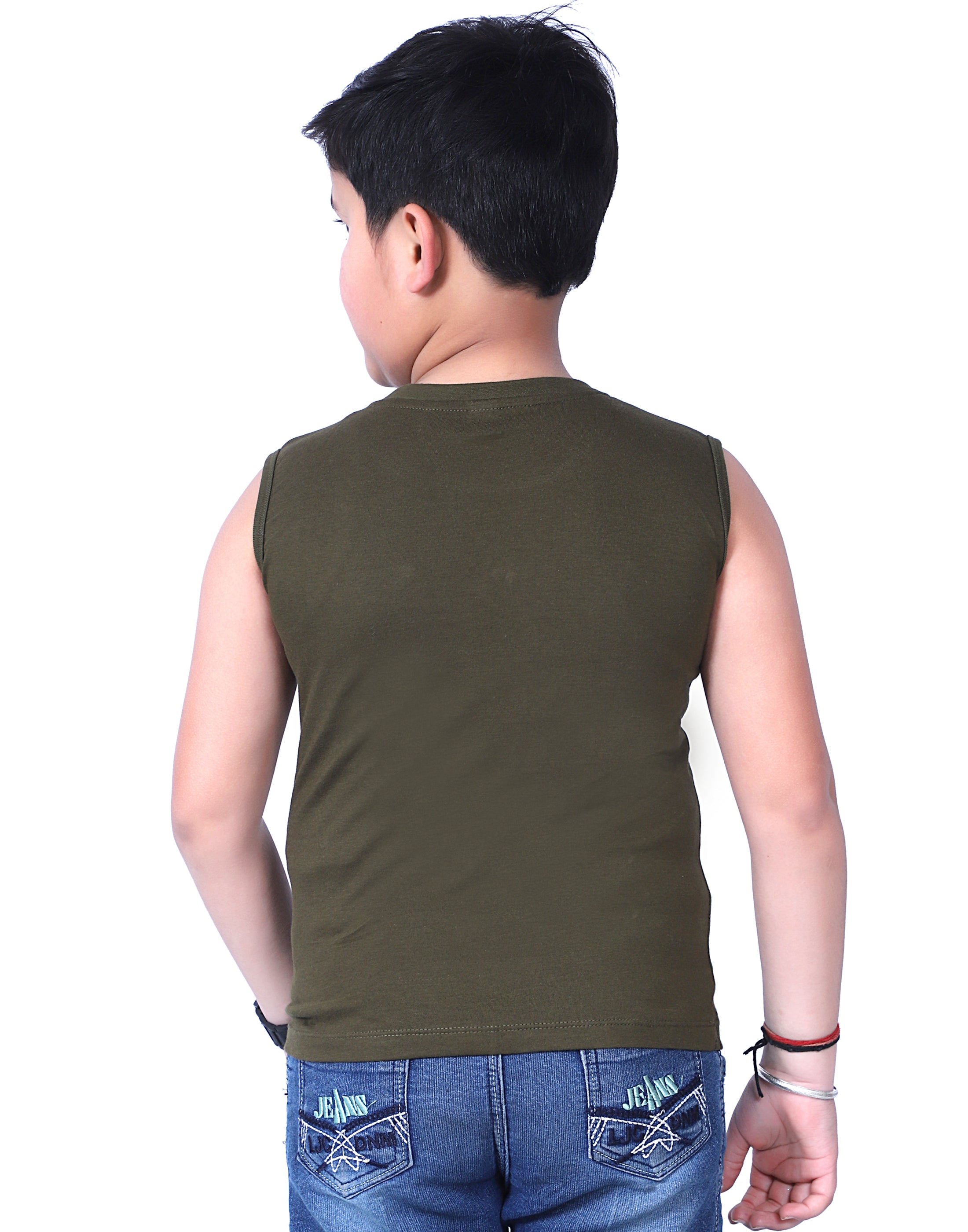 Boys' Sleeveless T-Shirt – Pack of 3