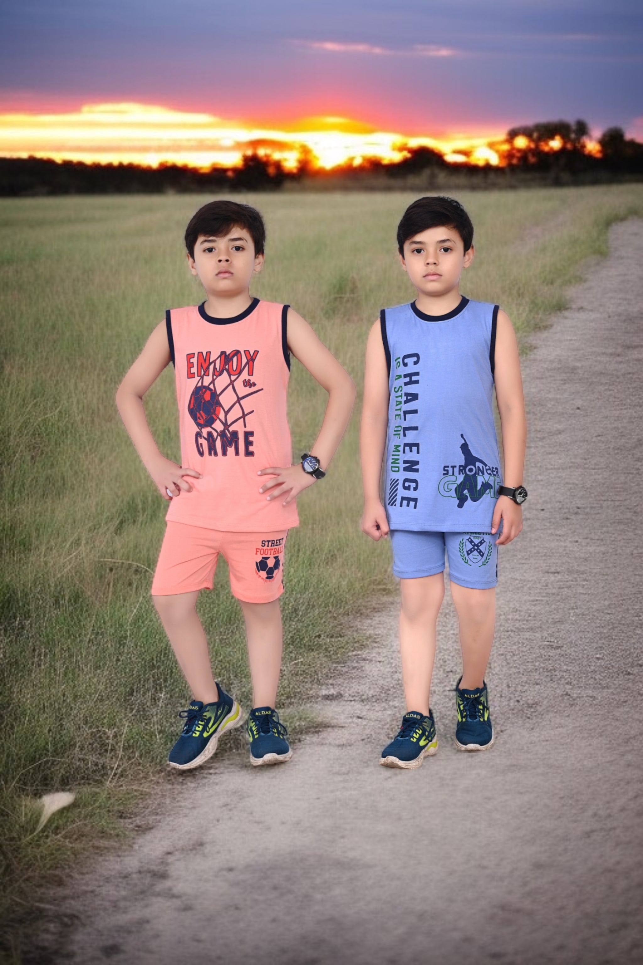 Kids' Printed T-Shirt & Shorts Combo – Pack of 2