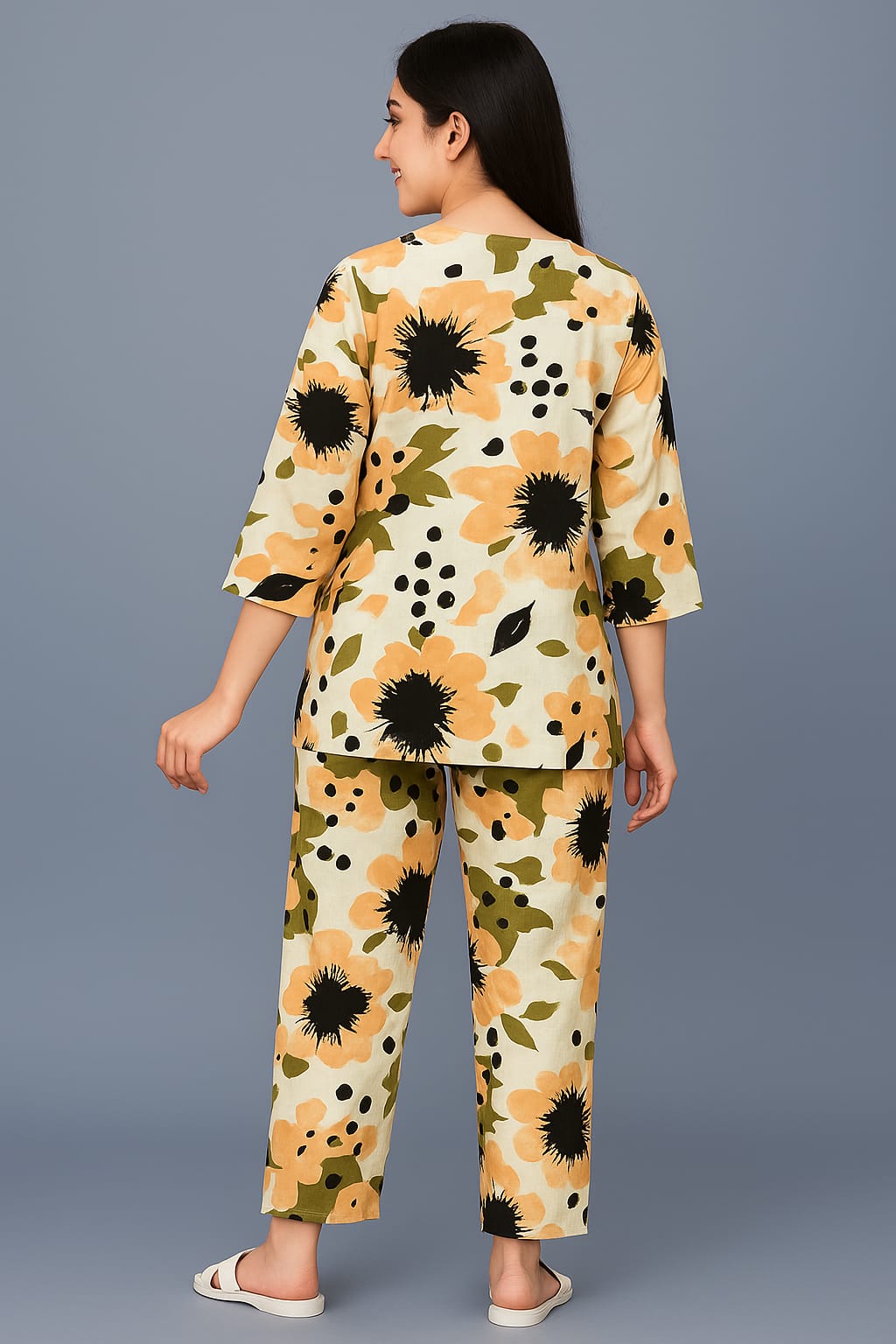 Dusk Bloom Cotton Sleepwear Set
