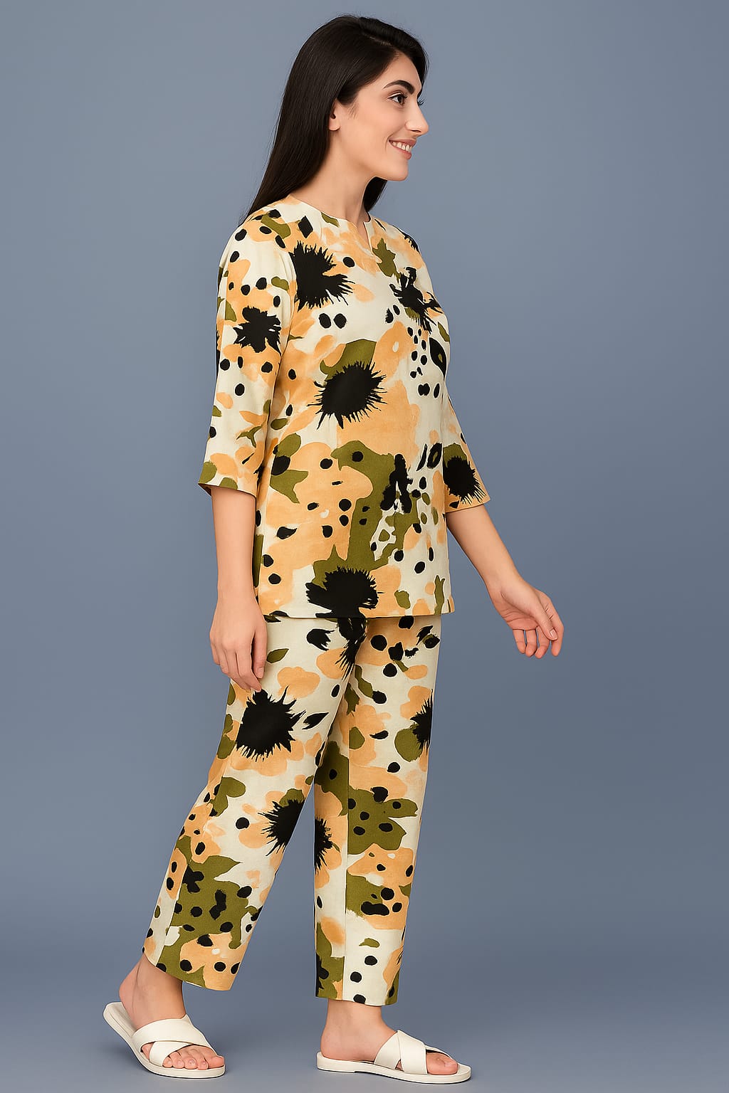 Dusk Bloom Cotton Sleepwear Set