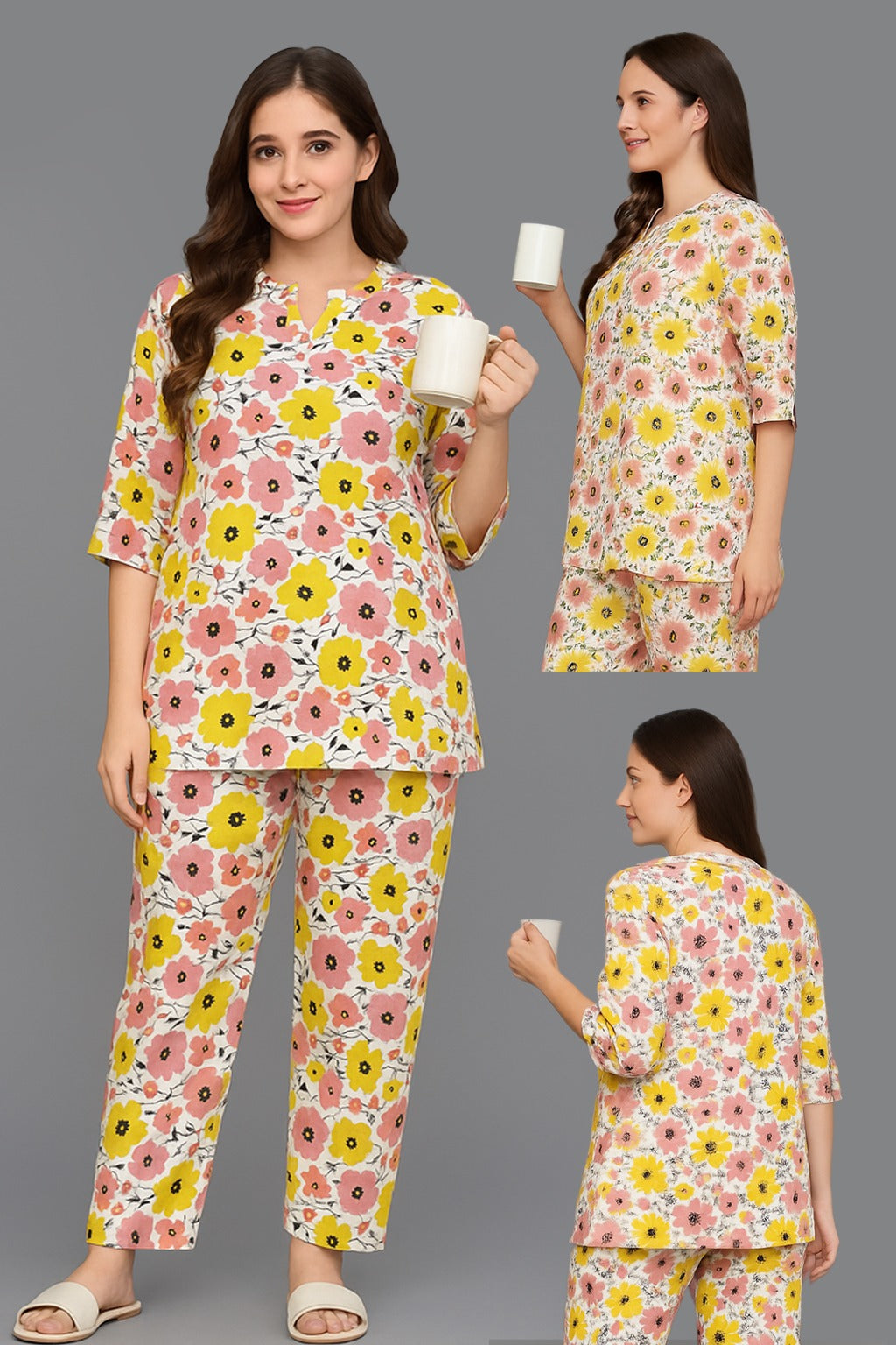 Summer Bloom Floral Nightwear Set
