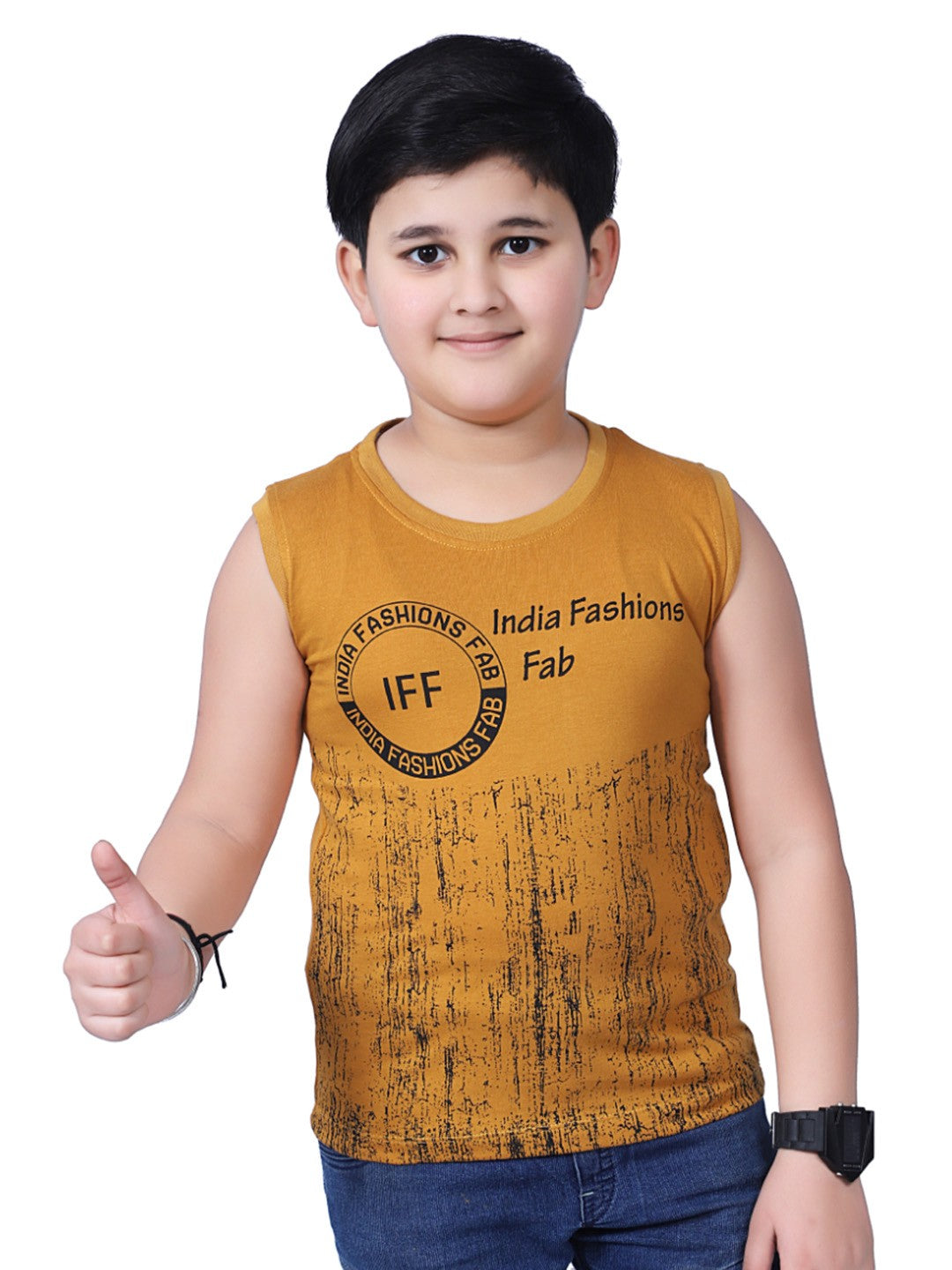 Boys' Sleeveless T-Shirt – Pack of 3
